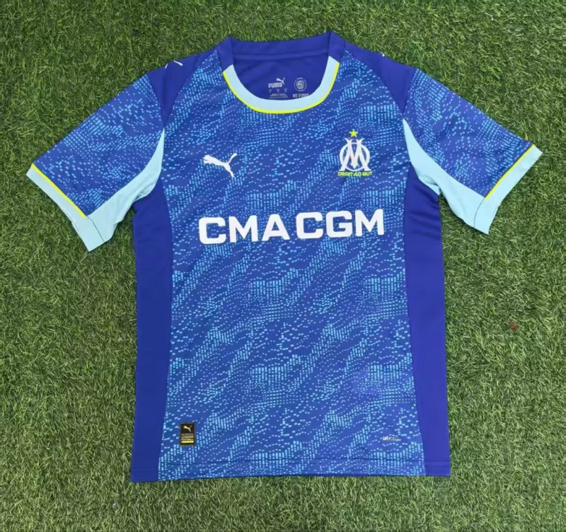 AAA Quality Marseilles 25/26 Third Blue Soccer Jersey